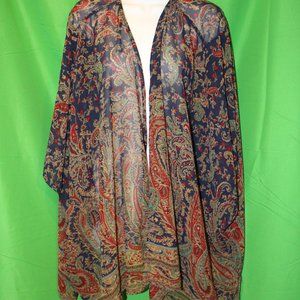 Angie Paisley print 3x Kimono Wrap